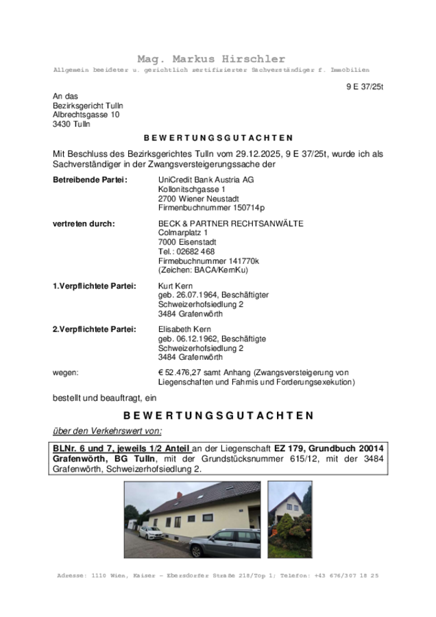 Gutachten 3484 Grafenwörth, Schweizerhofsiedlung 2.pdf